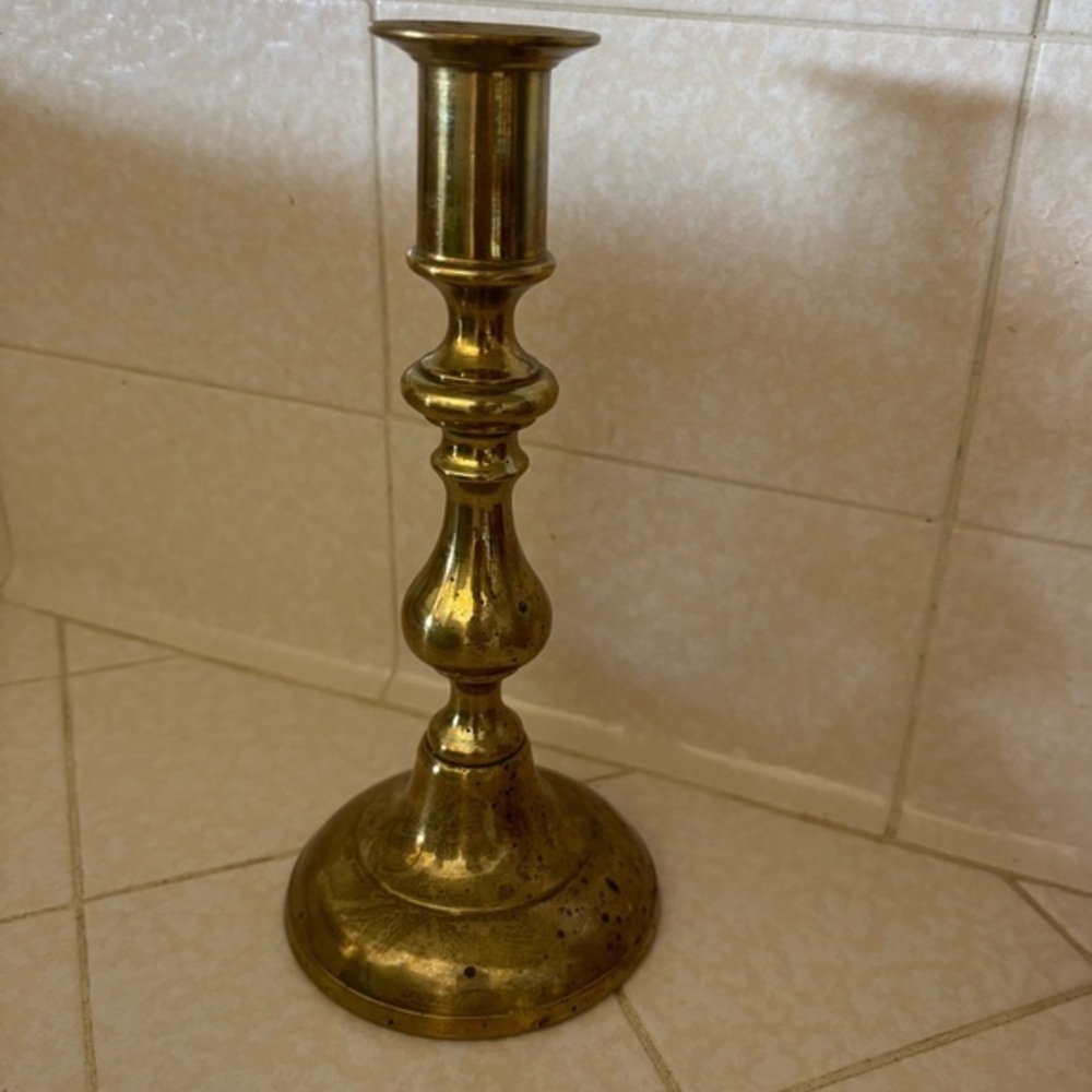 Gold tone Candlestick Holder